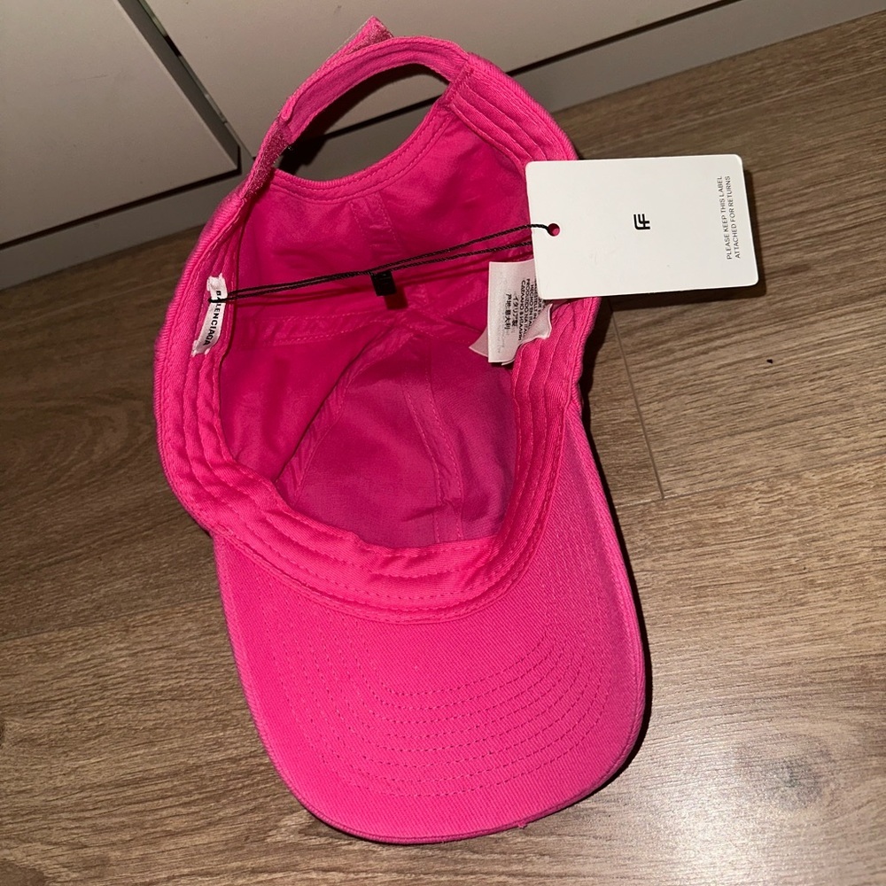NWT Balenciaga Pink Cap hat size Large 58 - Picture 2 of 5